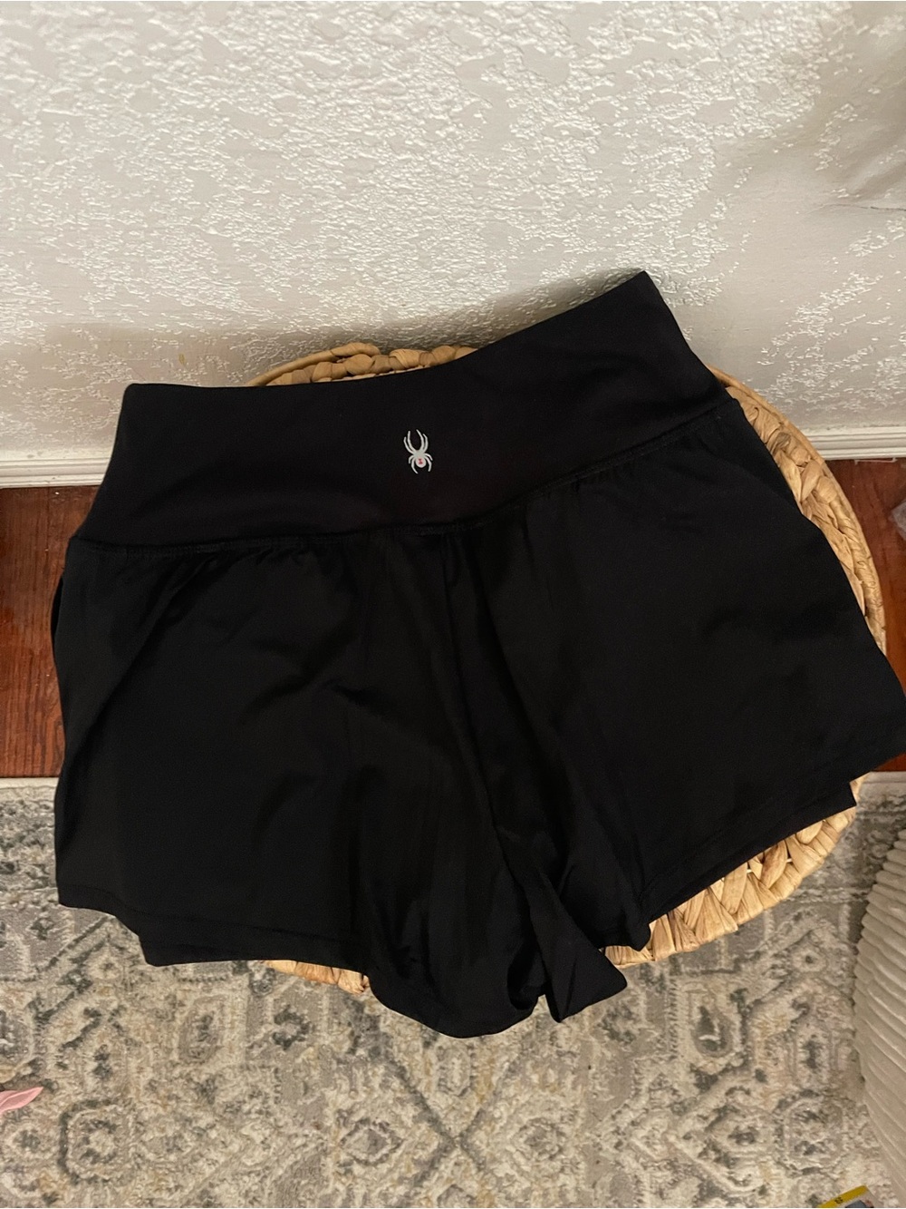 High-Rise Black Athletic Shorts for Women - Performance Fit - Picture 7 of 7